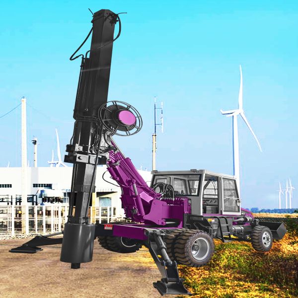 Impact Rotary Drill Rig Infrastructure Projects Construction Machine Mobile Drilling Rig
