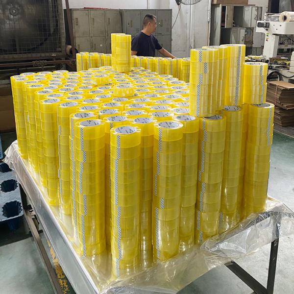 Factory Customized BOPP Yellowish Yellow Packing Adhesive Sealing Tape