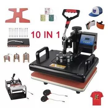 Machines de presse à chaleur combinées multifonctionnelles pour l'impression de produits par sublimation