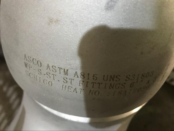 Buttweld Fittings ASTM A815 UNS S31803 Duplex Stainless Steel Reducing Tee ASME B16.9