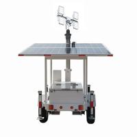 Torre de iluminación solar con mástil telescópico de 6 m para iluminación de sitios de canteras