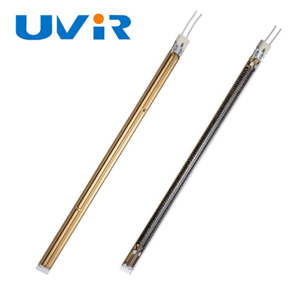 3500W Gold Coated Twin Tube Carbon Fiber IR Heating Lamp