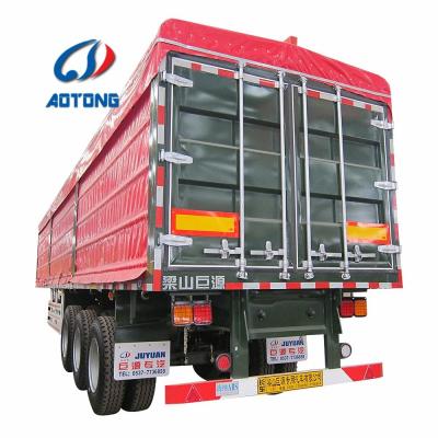 NDRC Announced Enterprise 40 Tons Curtain Semi Trailer with Dual Line Braking System