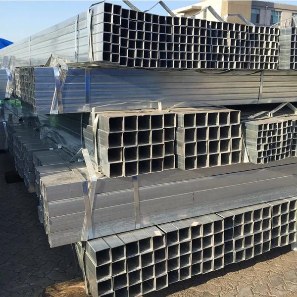 ERW Galvanised Steel Tubing Pipe Q195 Rectangular Hollow GI  630mm