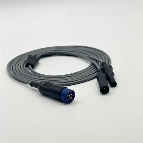 Soft Silicone Reusable Electrosurgical Cable 3000mm Length for Bipolar and Monopolar Applications