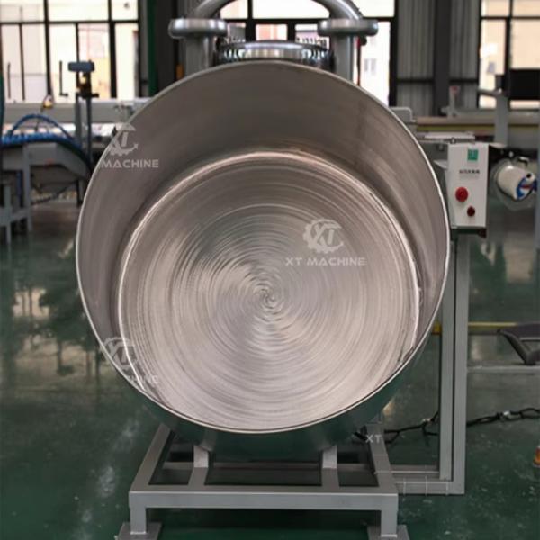 Food Grade Electricity Heating Automatic Peanut Batch Coating Machine