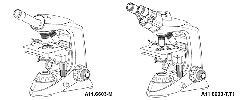 Микроскоп ахроматической школы OPTO-EDU A11.6603-M 1000x Monocular