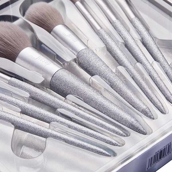 Jessup 8pcs Basic Makeup Brushes Set Faux Squirrel Hair