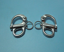 PAIR OF 316 STAINLESS STEEL SWIVEL SNAP SHACKLE