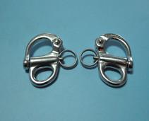 PAIR OF 316 STAINLESS STEEL SWIVEL SNAP SHACKLE
