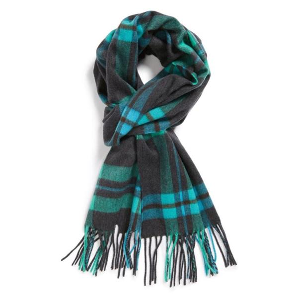 50cm Winter Wool Free Striped Scarf Knitting Pattern With Embroidery Logo