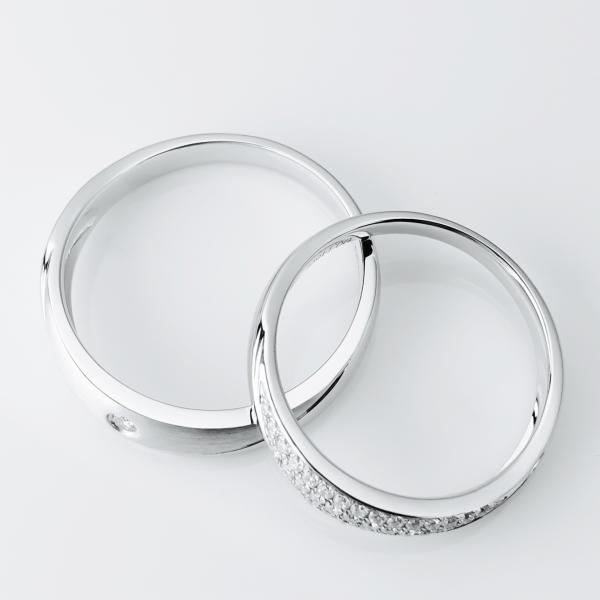 High Clarity Mirror Polished 9.9g Personalised Couple Rings
