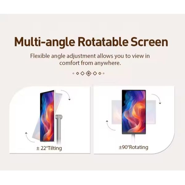 CH 21.5/27/32 Inch Portable TV on Stand Capacitive Touch Screen Smart Android Wireless Display Built-In 5-9H Battery Life SDK