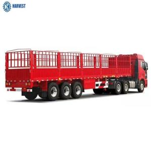 Q345 60 tonne CIMC 3 barrière Semi Trailer de pneu de l'axe 12r22.5