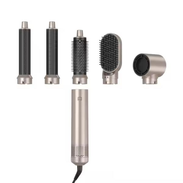 Customização Logotipo LED ferramentas multifuncionais de penteado 5 em 1 eléctrica Hair Styler Ferramenta Hair Curler Set