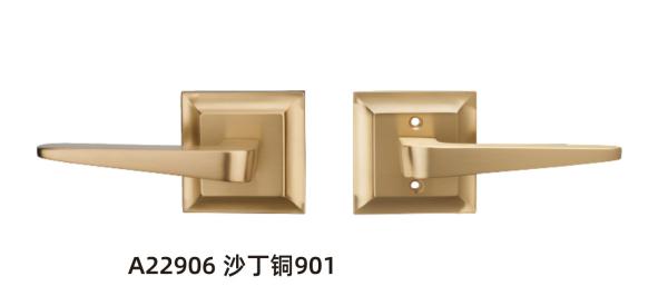 Amertop Privacy Door Lever, Locking Door Handle Set for Heavy Duty Interior Bathroom Bedroom Door