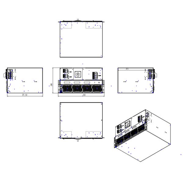 CE+T Модульный инвертор питания от DC до AC TSI BRAVO 110/230 110Vdc 230Vac 2.5kva 2kw P/N T321750201