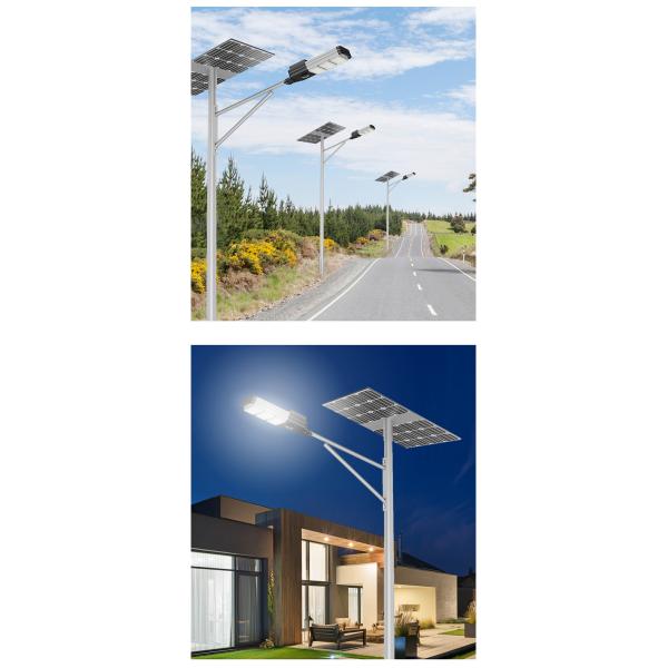 150w Solar Powered LED Street Lights Ip66 Ip67 King Kong 3 Heads 50x22x9cm