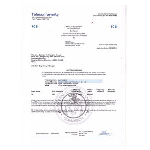 Shenzhen Gemvary Technologies Co.,Ltd Certifications