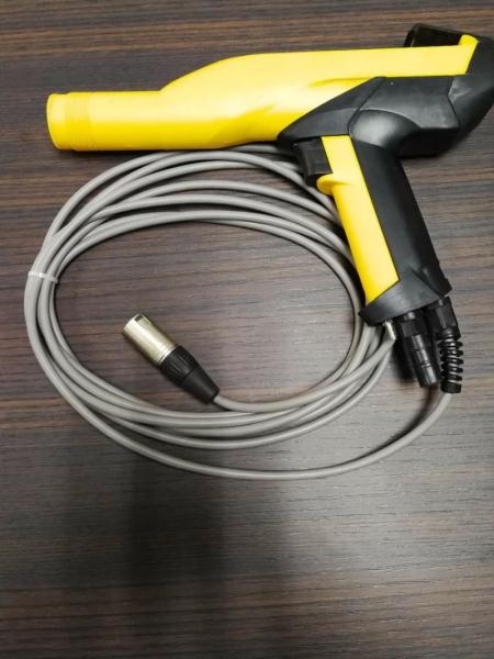 200 mm Distância de pulverização Pistola de revestimento de pó eletrostático para projetos de revestimento de plástico