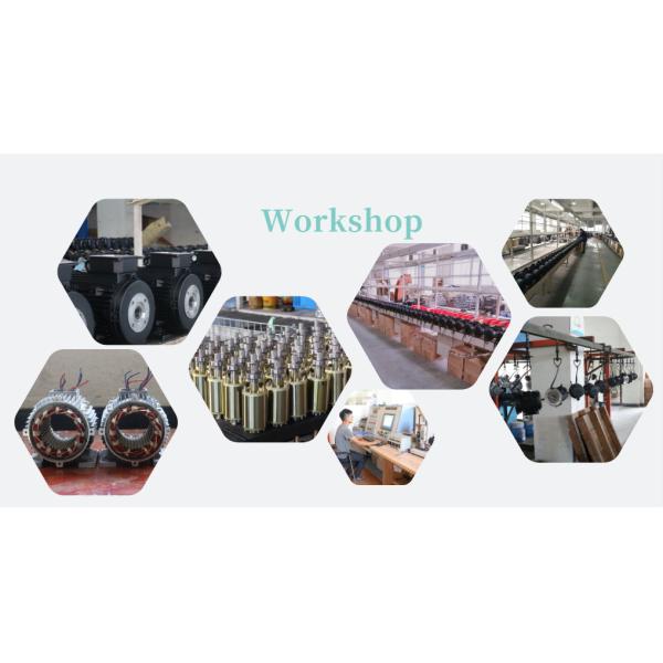 снабжение жилищем замотки меди мотора полого вала 5.5кв/7.5кв алюминиевое для насоса шайбы