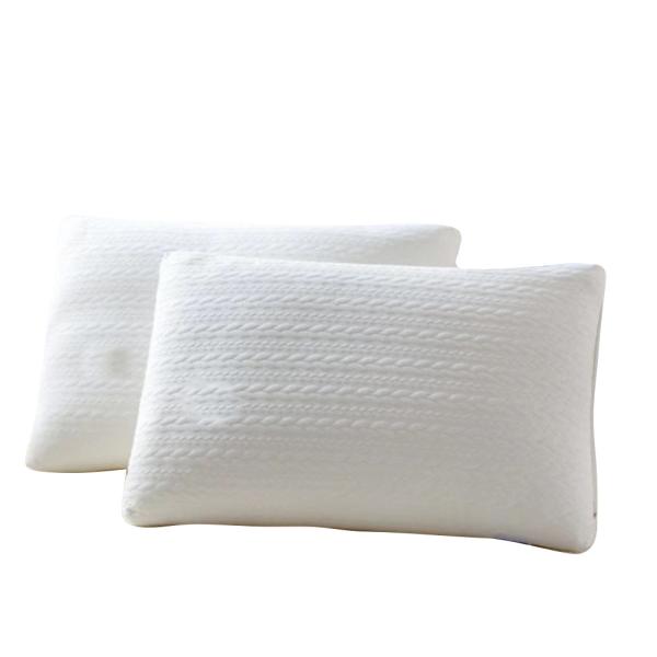 Washable Memory Foam Crushed Bamboo Pillows with Removable Lid and Anti-Static Filling