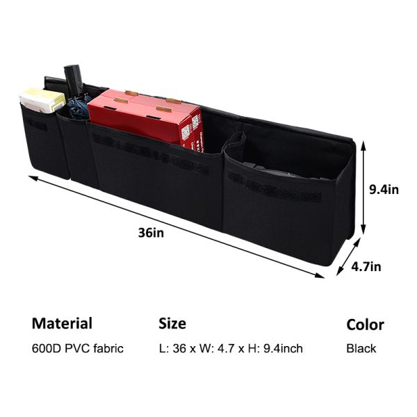 Insulated Grocery Tote Car Trunk Organizer With Cooler Bag Tote Padded Lid