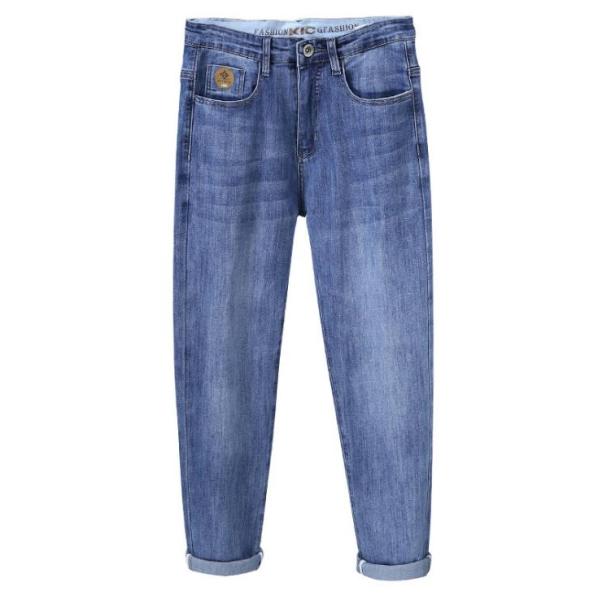 Джинсы ноги моды изготовителя одежды большие свободные расслабленные прямые