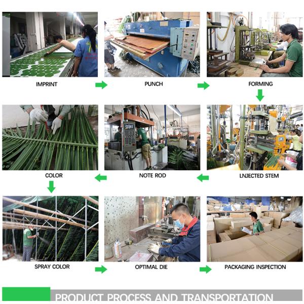 Anti UV Artificial Babul Trees For Outdoor Landscape Evergreen 5.5 Meters Fiber Glass