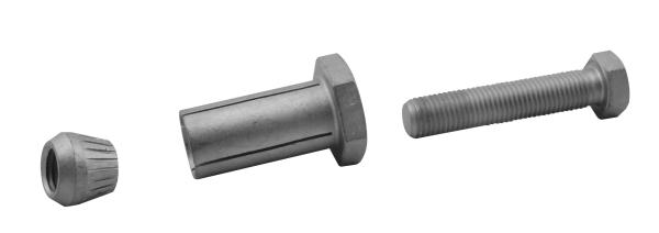 M20 Carbon steel  Zinc plated Hot dip Galanised Expansion Steel Construction Fastener Fix Bolt