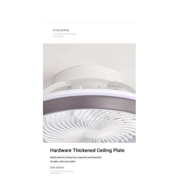 Iron Body 360 Degree Mesh Hood Ceiling Mounted LED Fan Light for Home Dining Room Bedroom