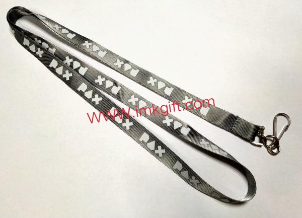 romotional Custom Logo Neck Nylon Sublimation ,Heated Transfer Printing Polyester Lanyard with ID Card Holder
