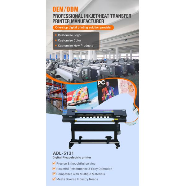 1.3M 1 Head4 Colour  I3200A1/i3200E1/F1080 1 Head ADL-5131 Eco - Solvent Printer