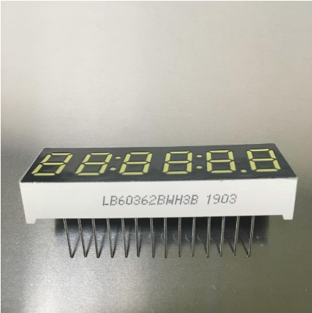 Electronic 6 Digit 7 Segment Display Alphanumeric LED Display Amber 0.36 Inch