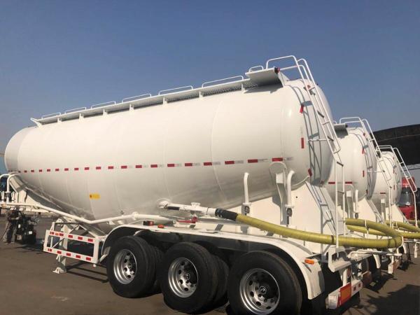 cement bulker 3 axle 12 wheel mechanical suspension bulk cement trailer for sale