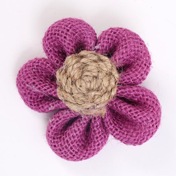 Цветы с 8 см ремнями из лопаток Цветы цветко-оранжевые Цветы из веревки из черного юты