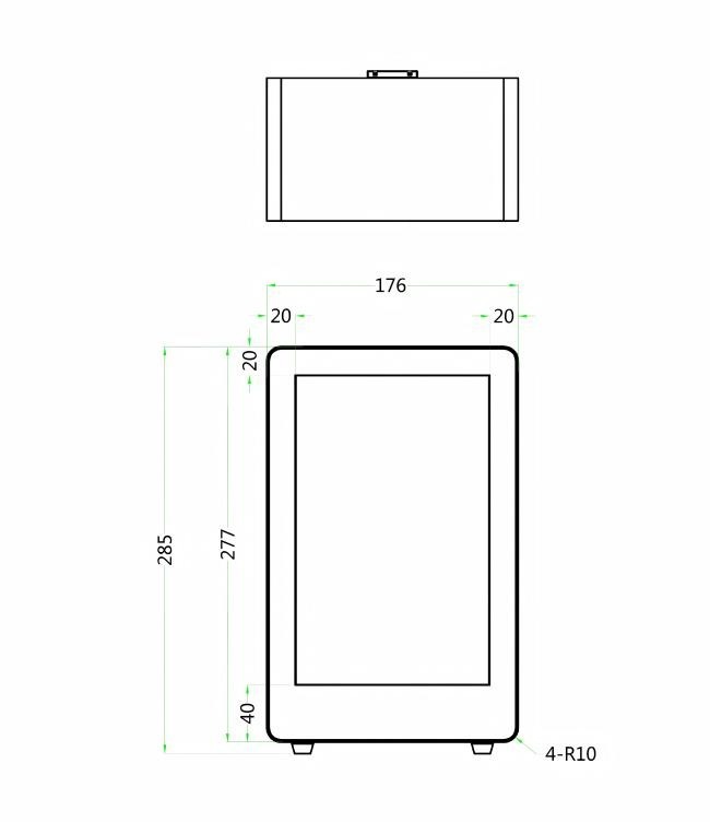 Android/Windows LCD Hologram 10.1 Inch Transparent LCD Showcase for Indoor Exhibition