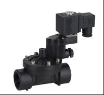 PA66 NO Plastic Solenoid Valve 3/4 Solenoid Valve AC220V G Thread