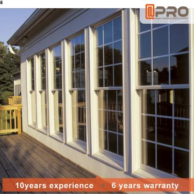 Horizontal Aluminum Sash Windows PVDF Surface Treatment Color Optional