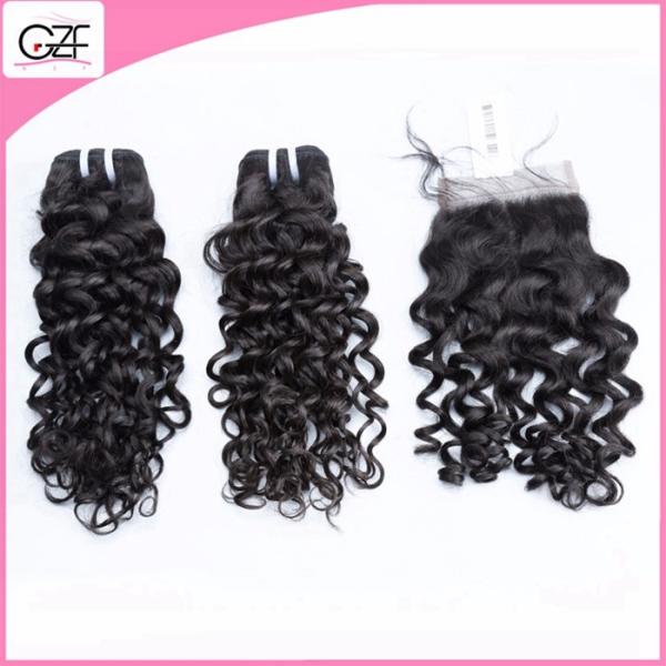 Paypal Hot Selling Hair Deep Wave Light Brown Wholesale Virgin Peruvian Hair with Closure