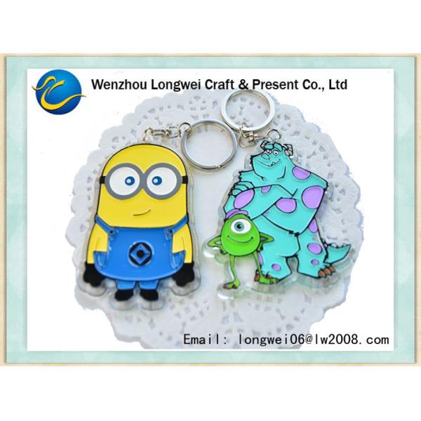 Plastic Minions Acrylic Keychain Cool Cartoon Monsters For Gift