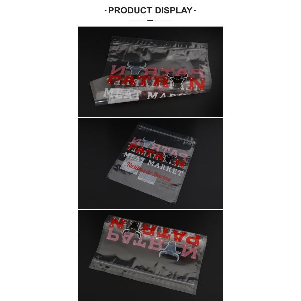 Custom Transparent Fresh Meat Packaging Bag Food Packaging Vacuum Sealed Bag For Frozen Shrimp Fish Beef