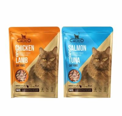 biodegradable flat bottom aluminum foil packaging dog food cat litter packaging bags
