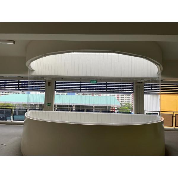 Customized Invisible Safety Grill Utilizing Wire Construction 12 plus 1 Balconies Safety