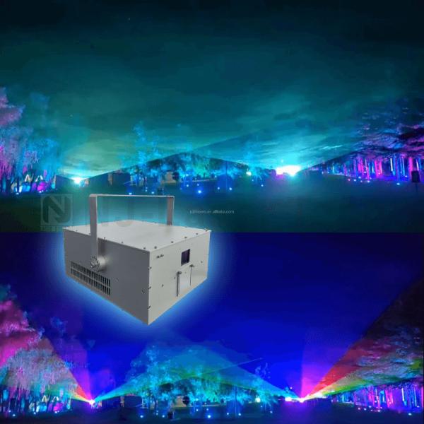 Outdoor Professional Audio Portable Dj 20Watts Rgb Stage Laser Light Machine Show Equipment