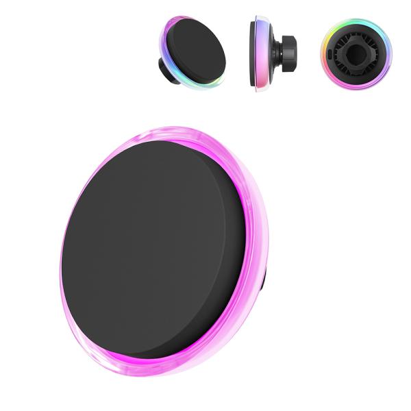 Iphone 15 Pro Max Charger Crystal Texture Transparent Design Dreamy Effect 15W Fast Charging Wireless Charger