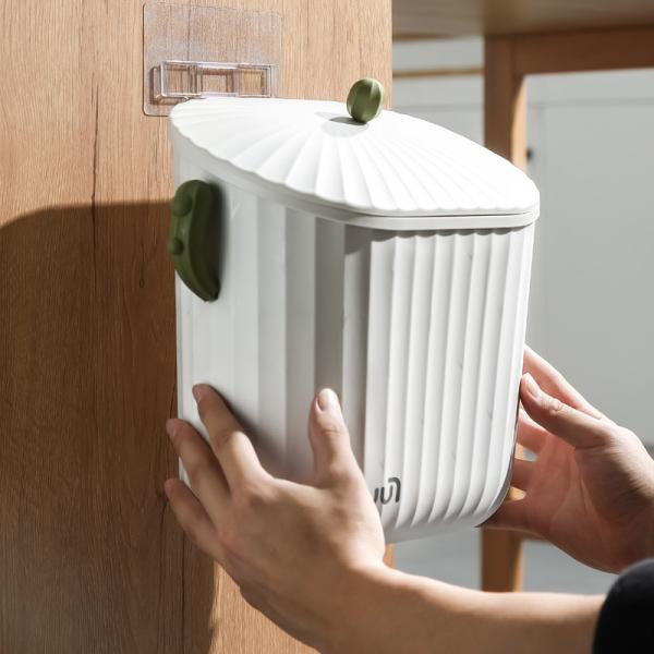 Household Cabinet Hanging Wall Toilet Toilet Storage Kitchen Wall Hanging Trash Can Wall Hanging Trash Can with Lid