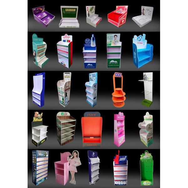 Counter Paper Display Box Commercial Sectional Display Furniture for Advertising