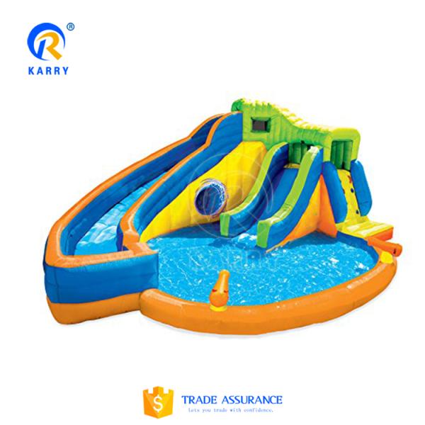 Water Floating Entertainment Kids Water Slide Park with Pool and Splash Features