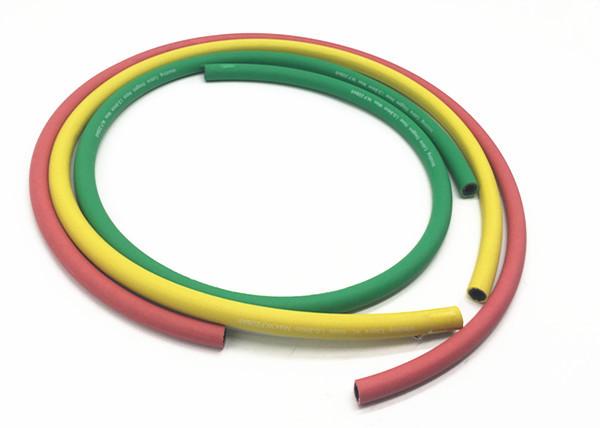 Two Layers Polyester Fiber Braided Air Hose With Green Yellow Red Color